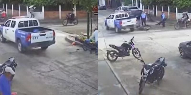 Patrulla embiste a motociclista en Comayagua ¿Quién tuvo la culpa?