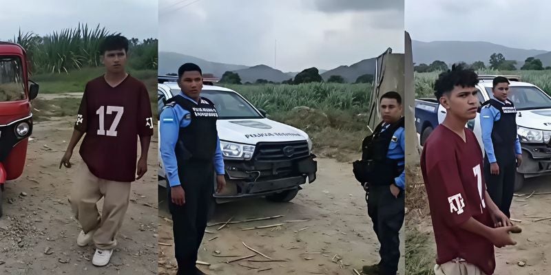 Video: Agreden al comunicador frente a miembros de la Policía Nacional