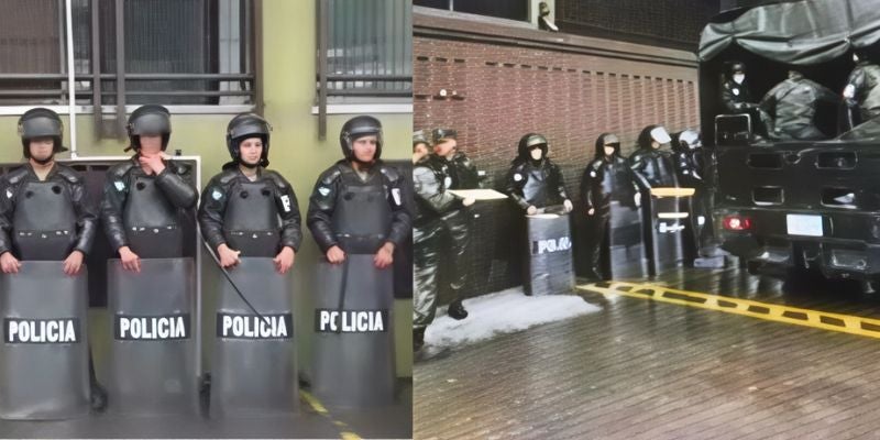 Presencia militar resguarda el CNE en medio de tensiones políticas