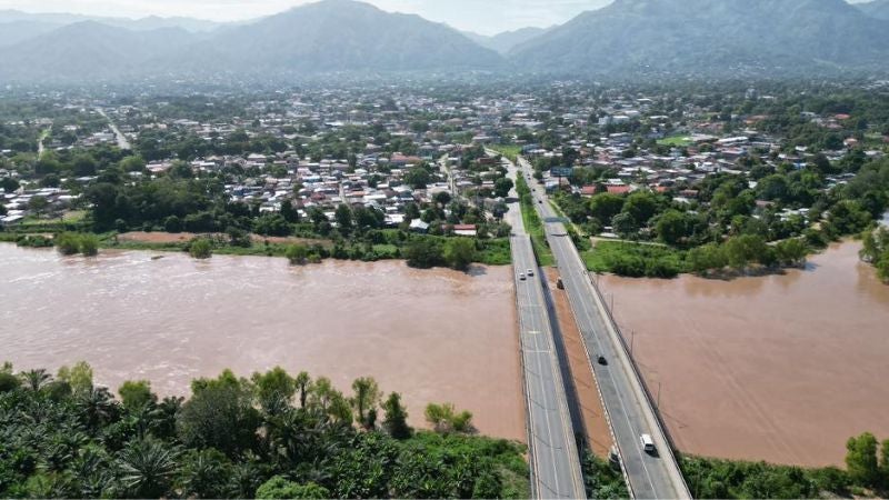 Aumento caudal río Ulúa