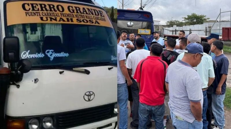 Transportistas paralizan cuatro rutas de transporte urbano en la capital