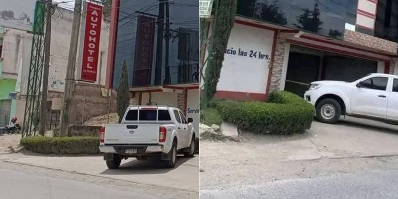 ¿Crimen oculto? Mujer muere en autohotel y testigos apuntan a dos hombres