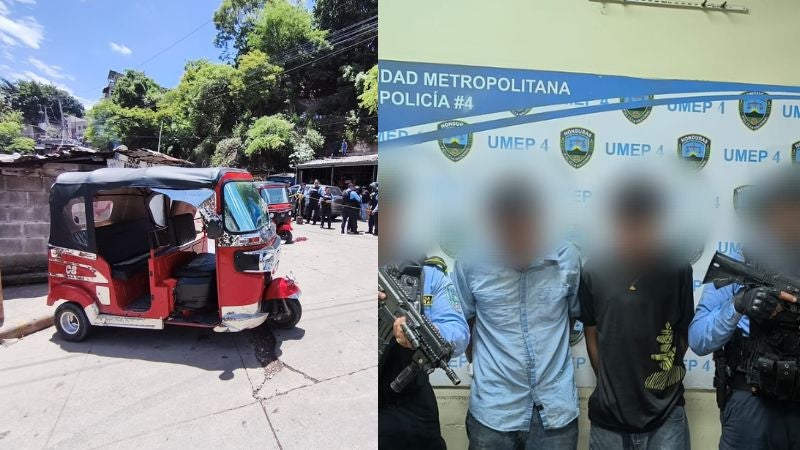 Detenidos sicarios homicidios Villa Nueva