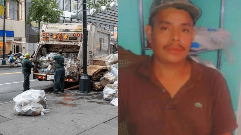 Hondureño muere aplastado por camión de basura