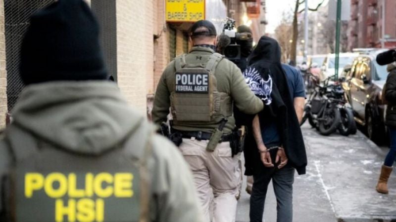 hondureños procesados por ICE
