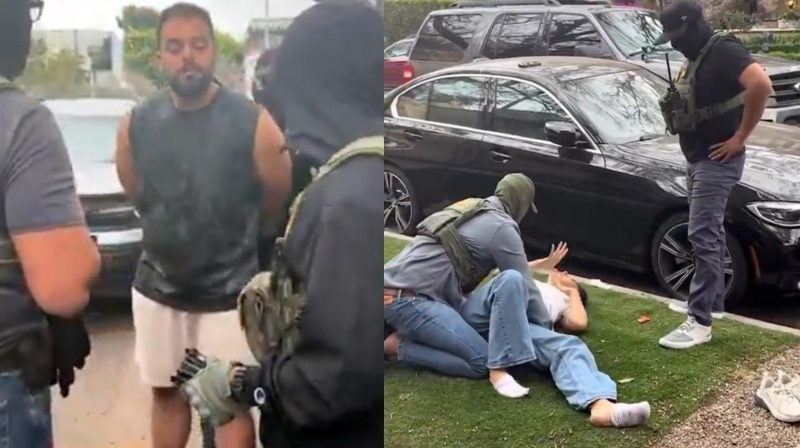 Mujer sufre durante arresto de ICE