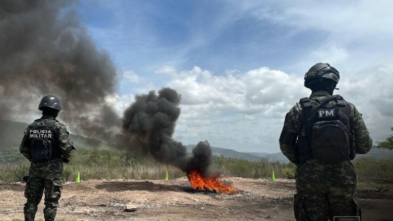 Incineran cocaína