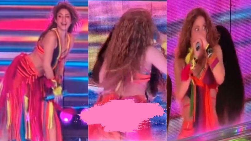 falda de Shakira abierta