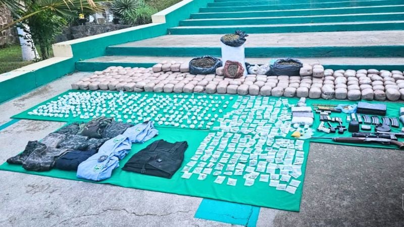 Decomisan marihuana y armas de guerra en operativo en Danlí, El Paraíso