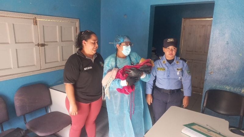 recién nacido abandonado Lepaterique