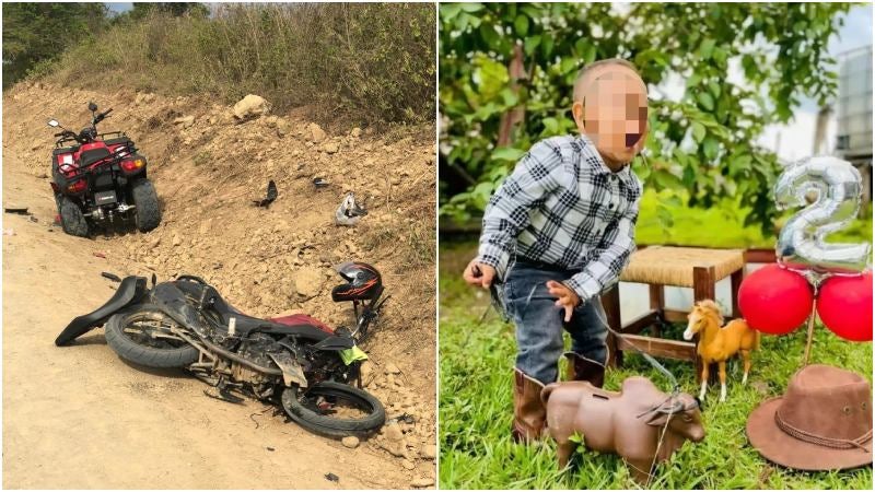 Niño muere en cuatrimoto