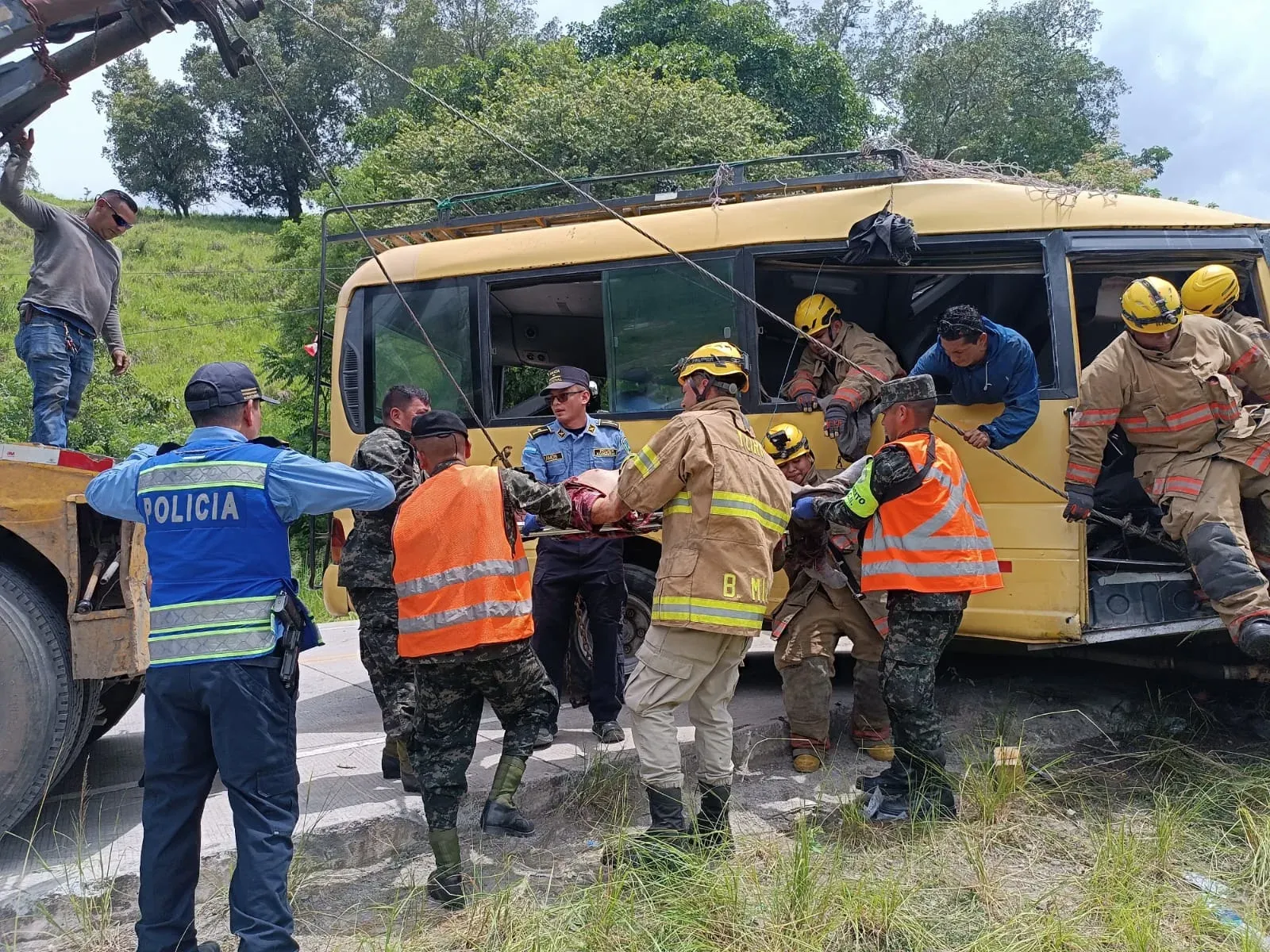Fotos accidente Copán