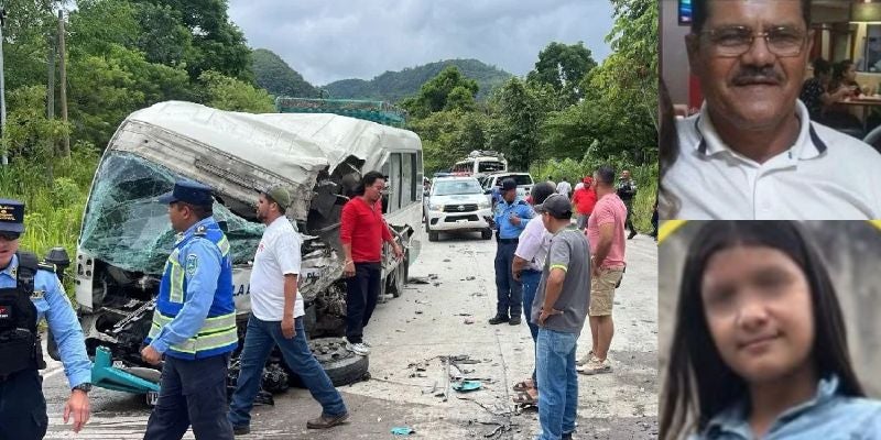 Identifican a las víctimas mortales del accidente en Copán: un hombre de 66 y una menor de 13