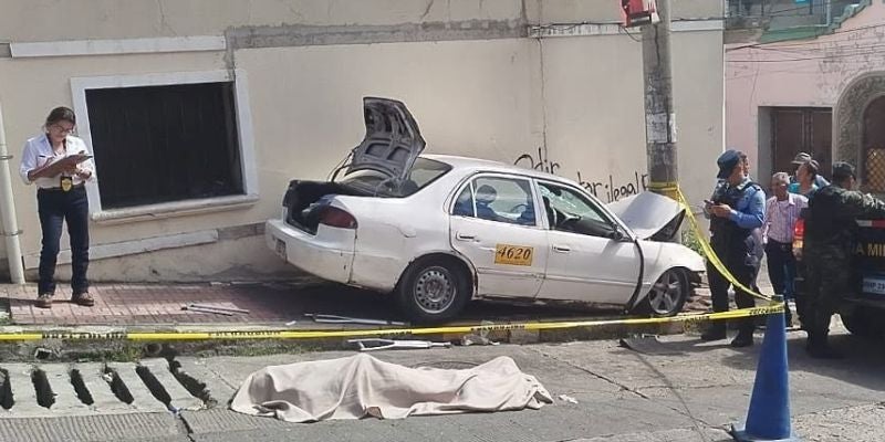 Muere taxista tras fallarle los frenos en la cuesta La Leona en TGU