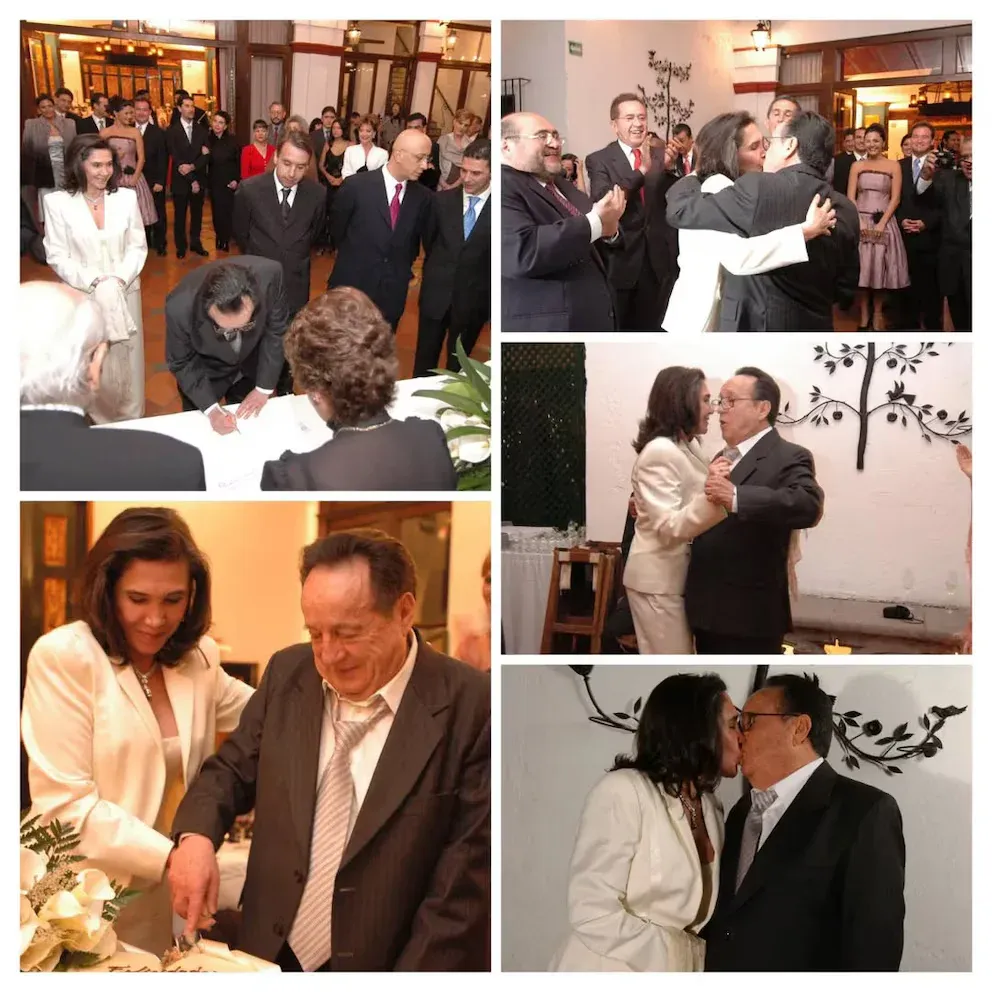 Así fue la boda de Florinda Meza y Chespirito