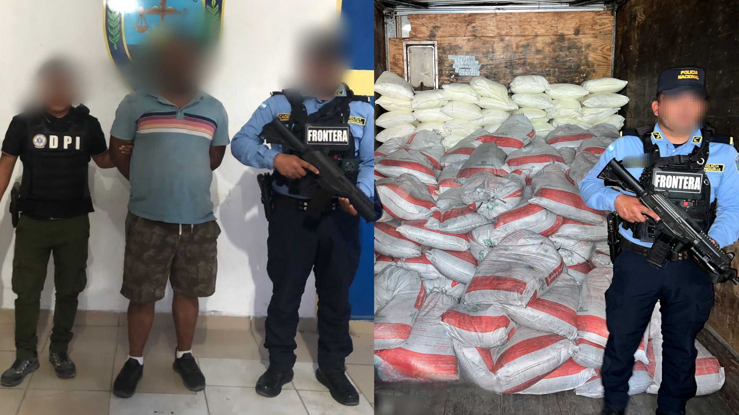 Cae en Ocotepeque a conductor con carga ilegal