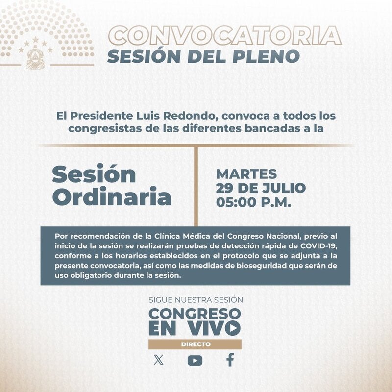 Congreso Nacional comunicado