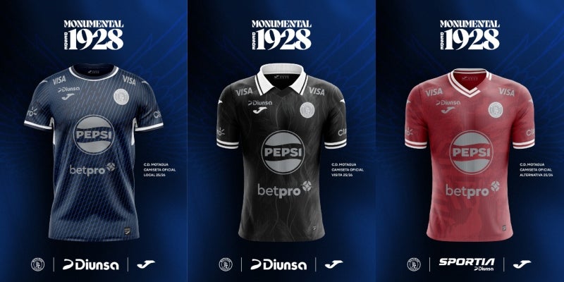 Diunsa, Joma y Motagua lanzan las camisetas oficiales