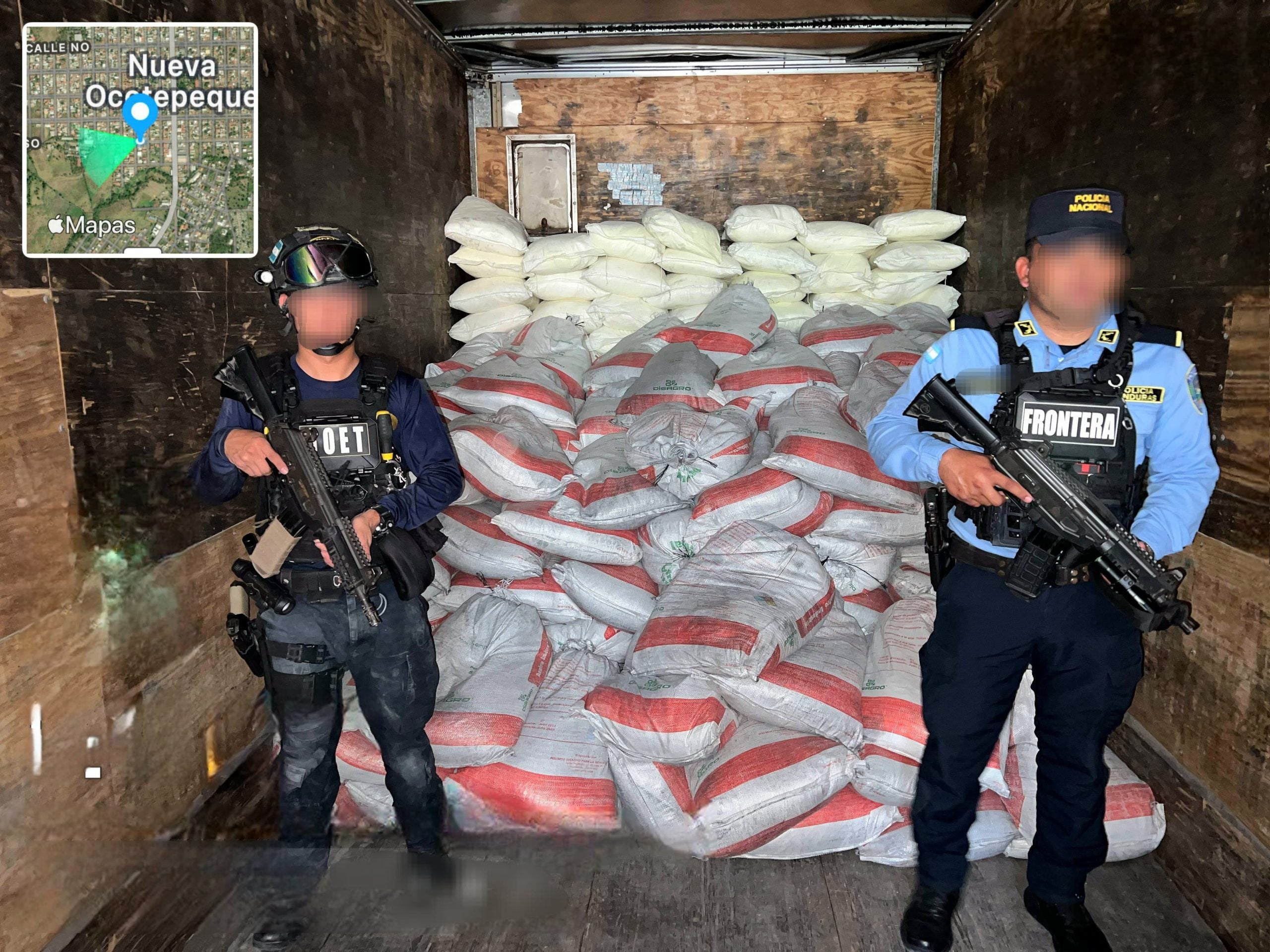 Cae en Ocotepeque a conductor con carga ilegal