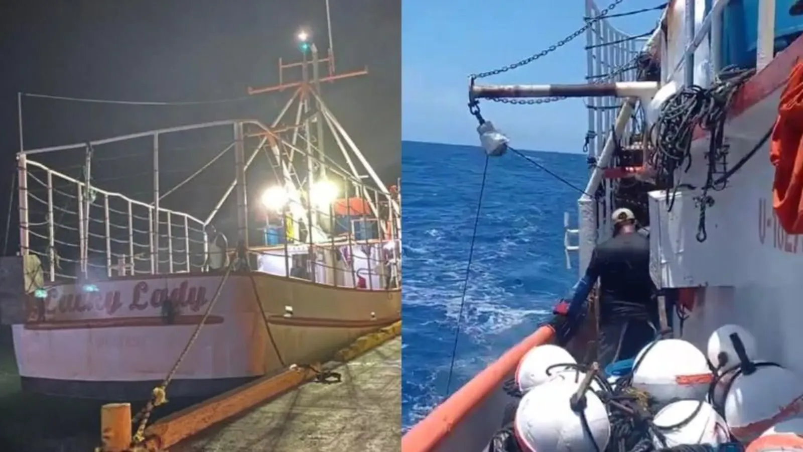 Familiares de los tripulantes Lucky Lady