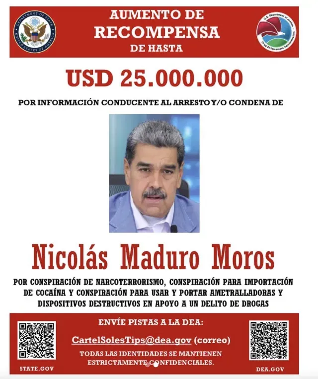 Nicolas Maduro recompensa