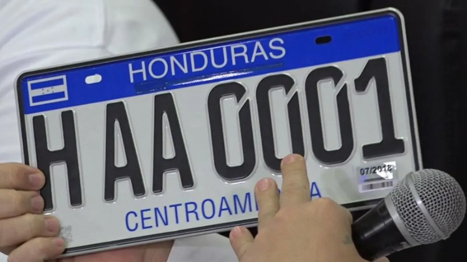 placas vehiculares en Honduras