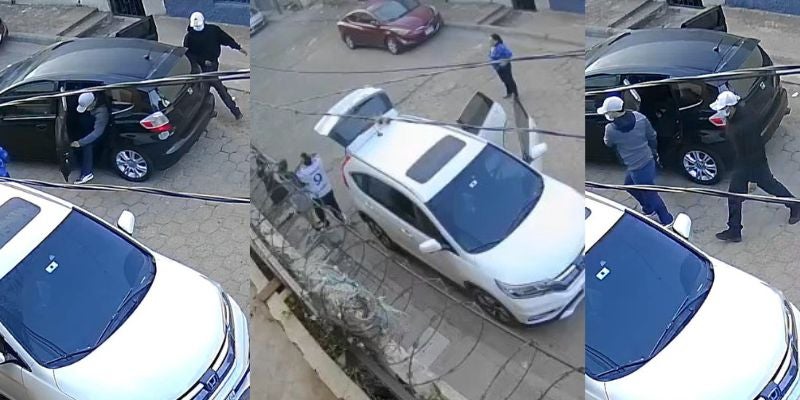 Ladrones enmascarados asaltan a familia desde vehículo en TGU