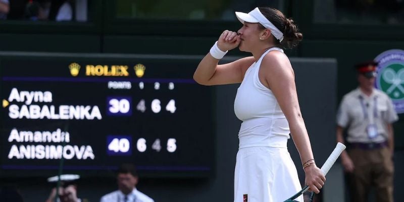 Anisimova derrumba a Sabalenka y escribe una nueva historia en Wimbledon