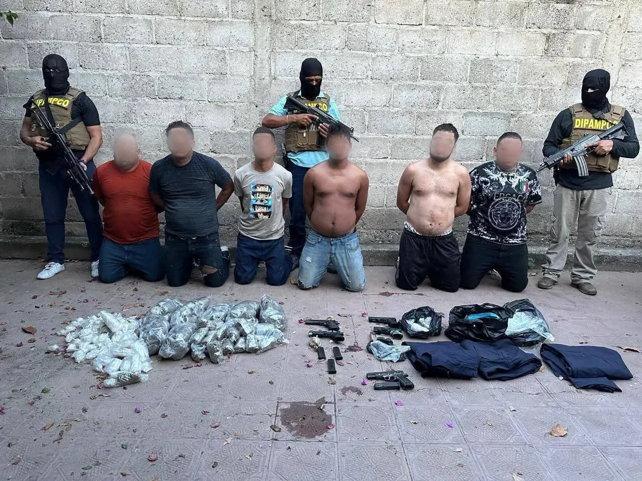Caen 6 de la MS-13 en Comayagua capturados en Comayagua