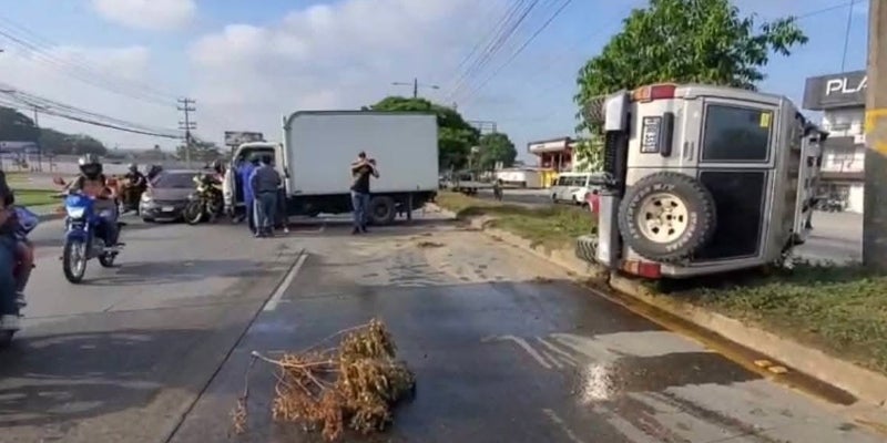 Accidente en SPS deja 3 lesionados
