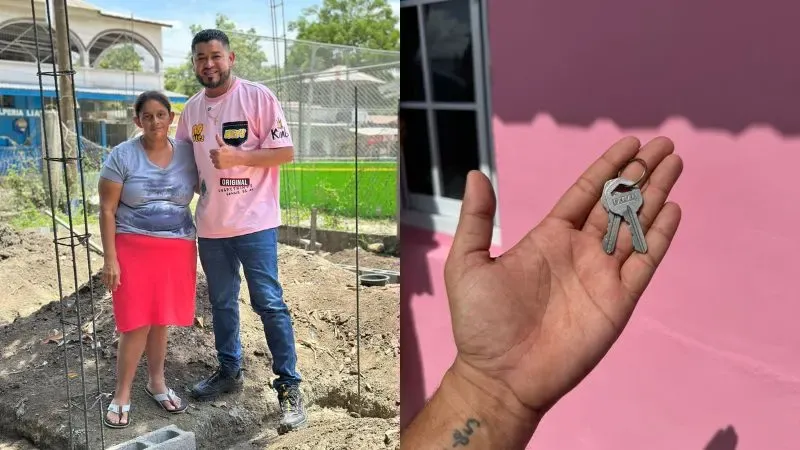 hondureño construye casa