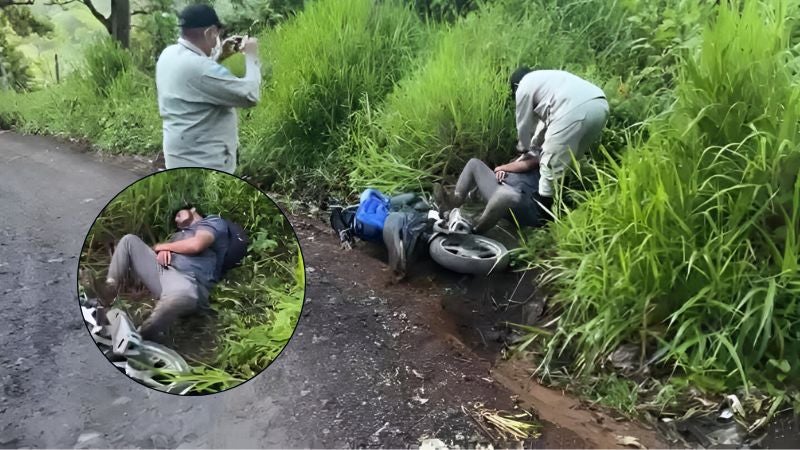 joven dormido en calle