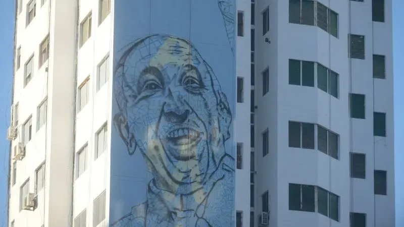 Realizan en Argentina un gigantesco mural en tributo al papa Francisco