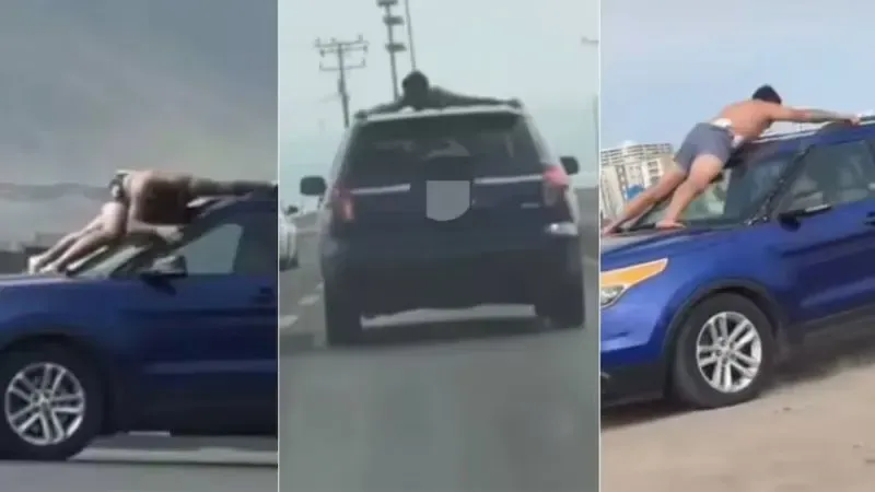 hombre viaja auto expareja