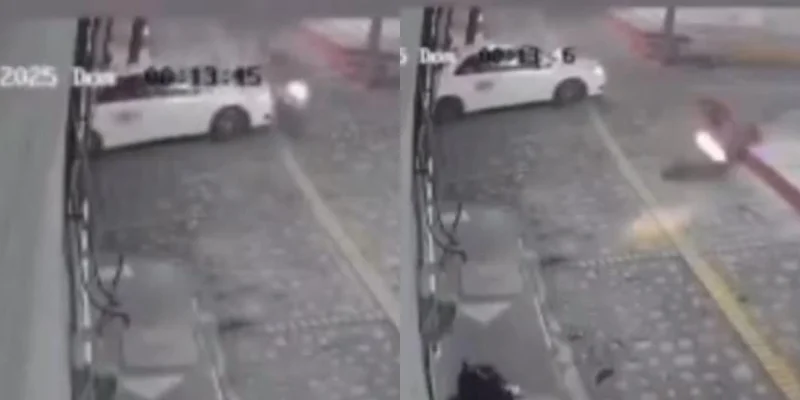 Video muestra el momento exacto del atropello de un motociclista en Copán