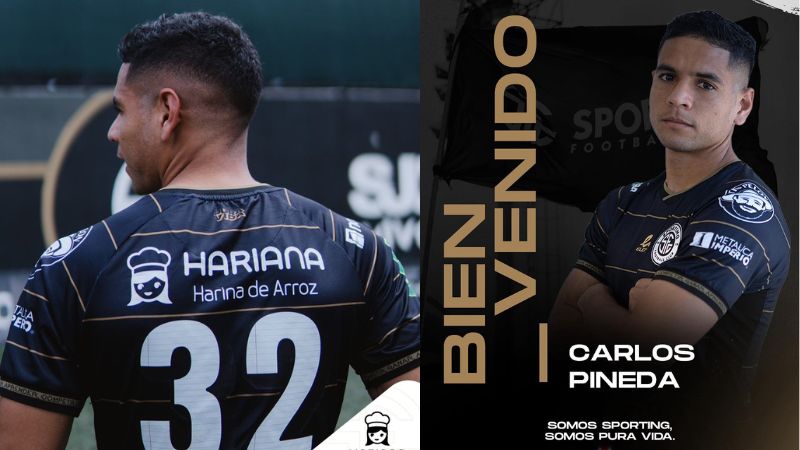 El ex Olimpia, Carlos Pineda, lucirá la camisa 32 en el fútbol costarricense.