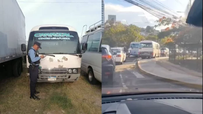 Sancionan chófer rapidito maniobra temeraria