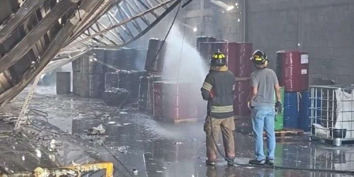 Incendio en fábrica de San Pedro Sula
