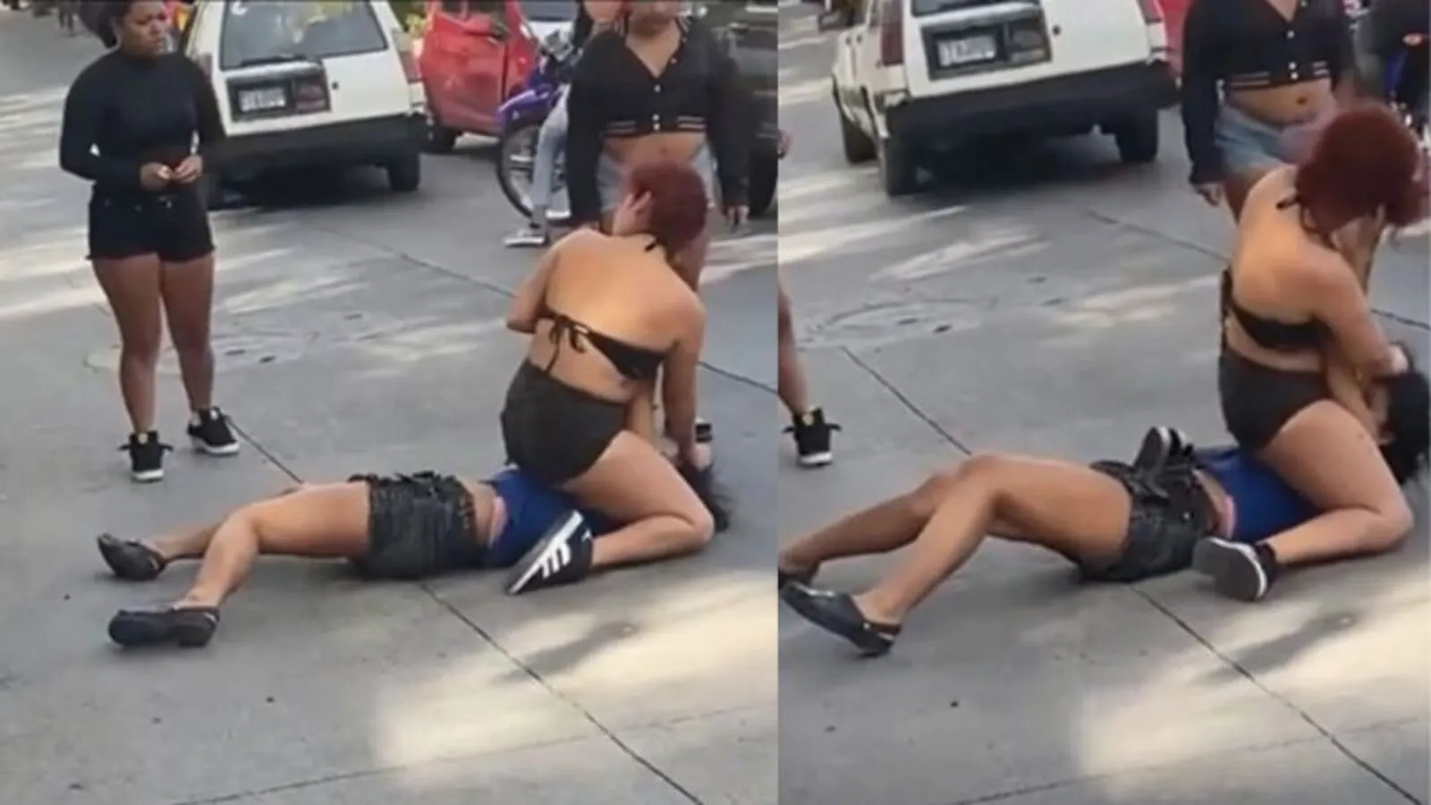 Dos mujeres se van a los golpes