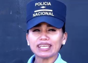 Rita Obando subinspectora de la Policía Nacional