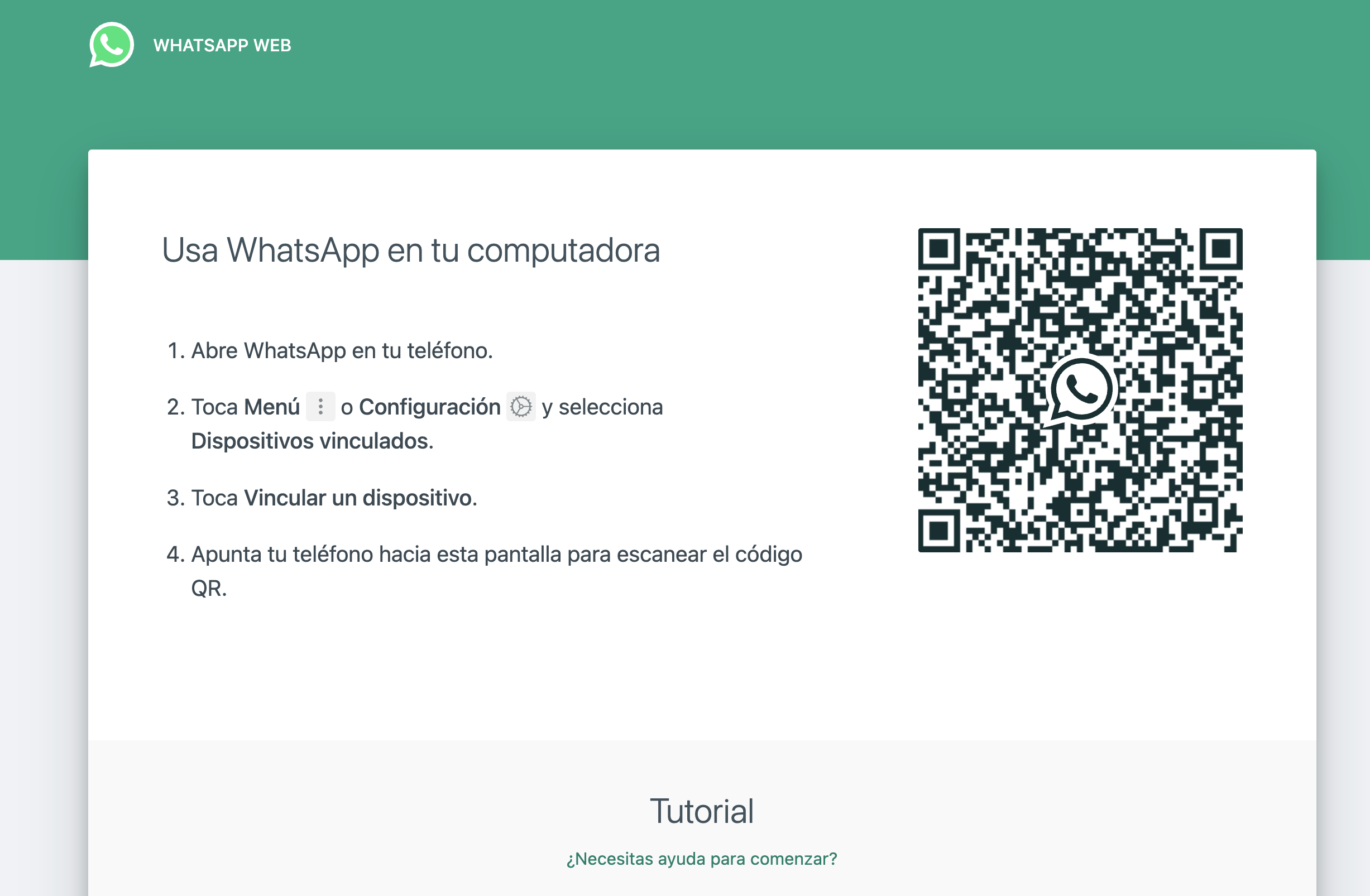 WhatsApp web