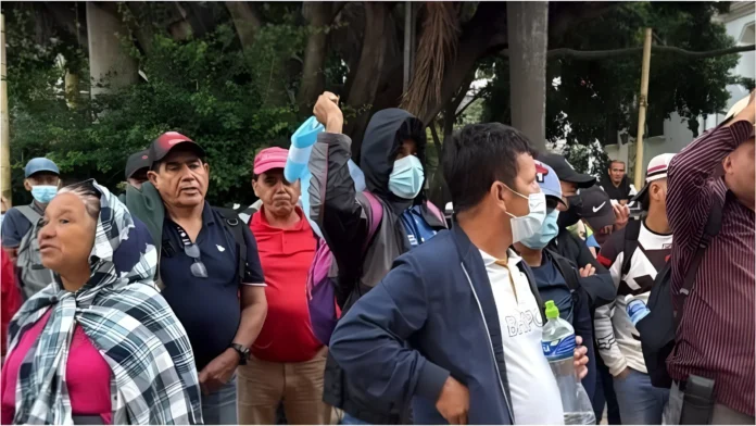 Protesta afectados Koriun Tegucigalpa