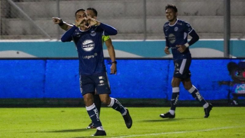 Denis Meléndez destacó en el último partido de Motagua, anotando dos goles frente al Real España.