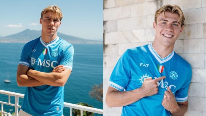 El Napoli anunció este lunes el fichaje del delantero danés, Rasmus Hojlund, procedente del Manchester United.