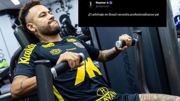 Neymar ascendió las redes sociales tras un duro tropiezo del Santos en el Brasileirão.