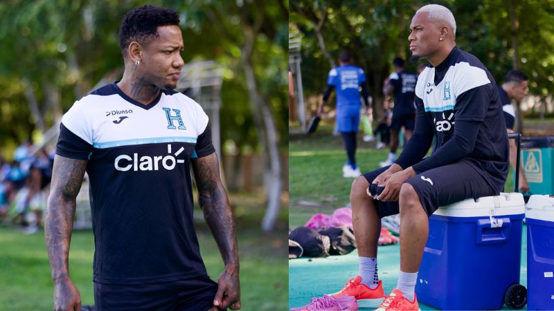 Romell Quioto y Deiby Flores llegaron desde Arabia Saudita para integrar la Selección Nacional.