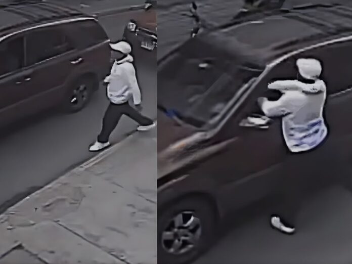 plena luz del día: delincuente roba celular a automovilista en el centro de la capital