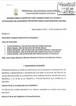 Primera parte del informe.