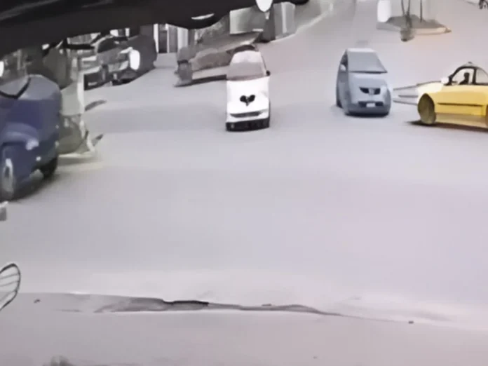 Cámara de seguridad capta triple colisión en Santa Rosa de Copán