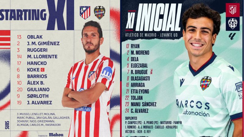 Así saltaron ambos equipos a la cancha del estadio Metropolitano.